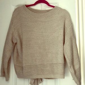 Light Gray Cable Knit Sweater